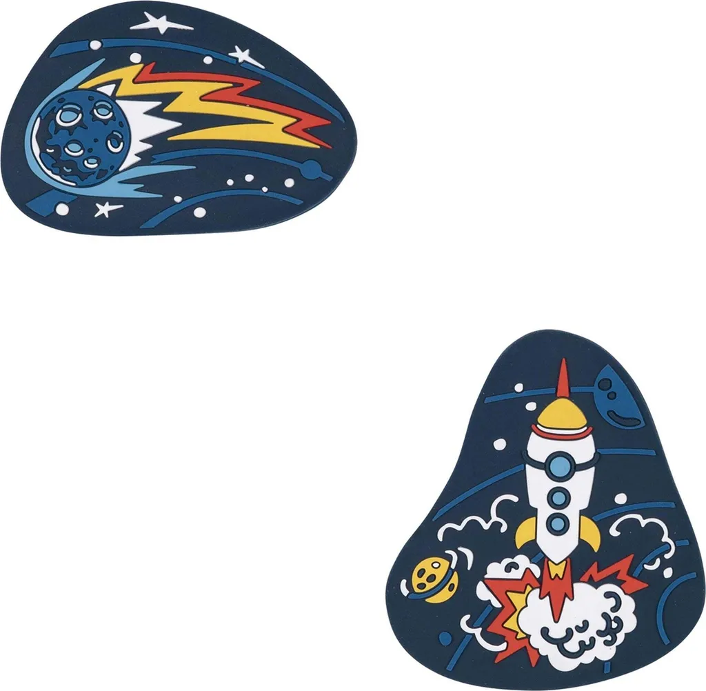 Scout accessori per lo zaino Funny Snaps Move 2er Set Rocket Rider blu scuro