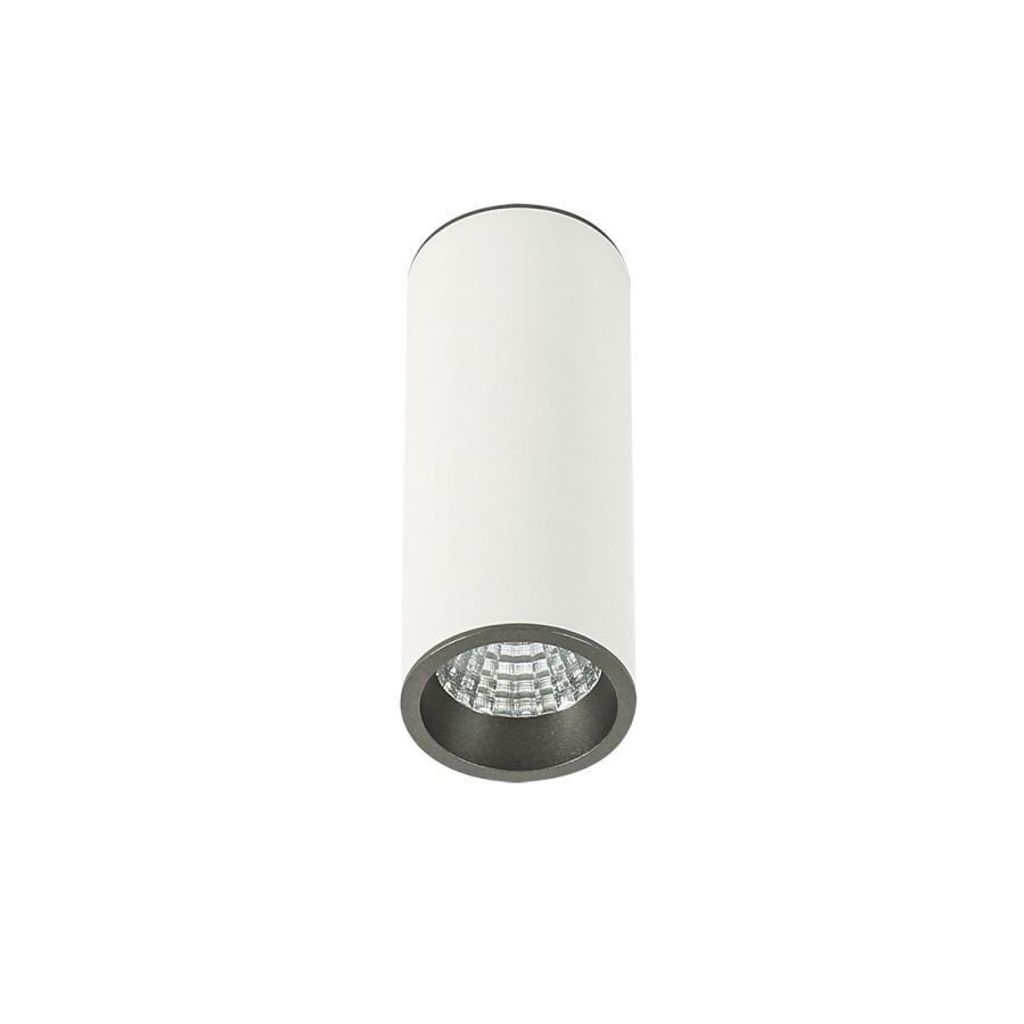 Italux SLC7391 / 7W 4000K WH + GR Moldes Medium 6 cm WH / GR Deckeneinbaustrahler 4000K moderner Aufputzstrahler 7W = 450lm LED neutralweißes Lich...