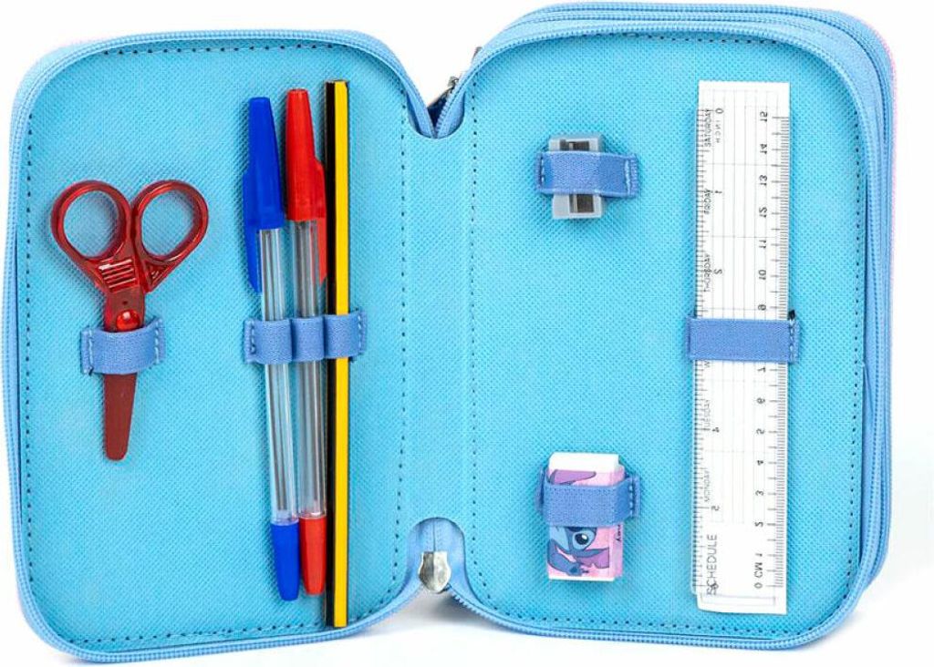 CERDÀ Disney Stitch - potrójna kosmetyczka szkolna z Zdjęcie produktu 