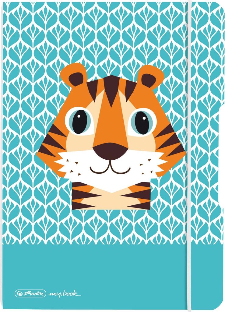Herlitz Notizheft flex PP A5/40 Blatt punkt Cute Animals TigerMix