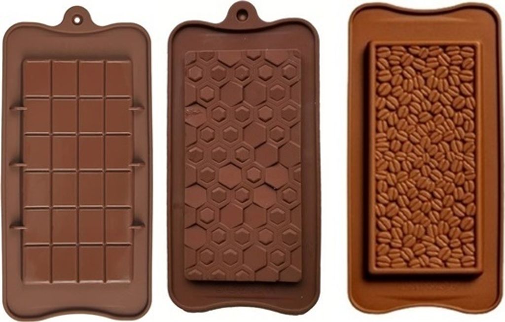 GKA 3-teilig Schokoladentafel Form aus Silikon Produktbild 
