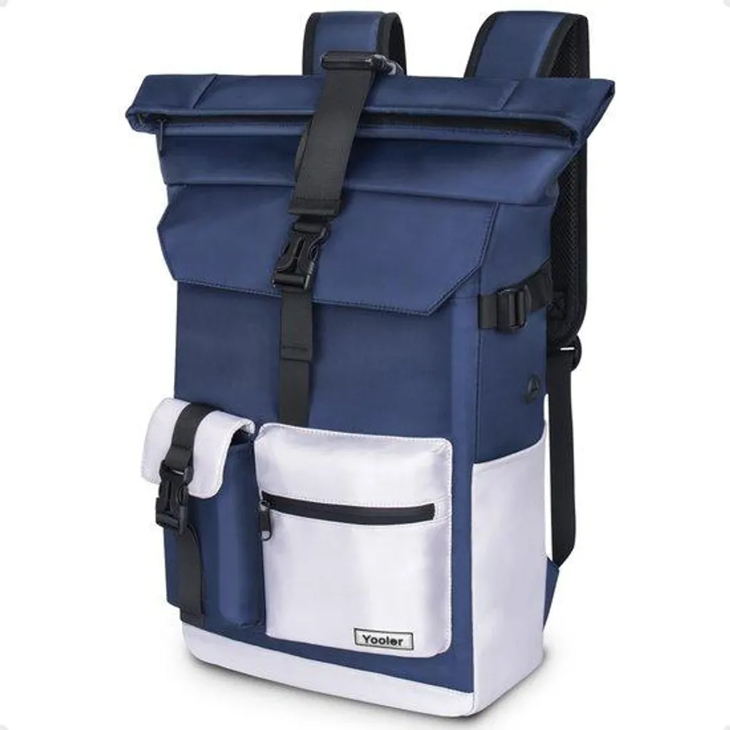 Sac à dos bleu 27L résistant avec housse rembourrée ordinateur 15 pouces