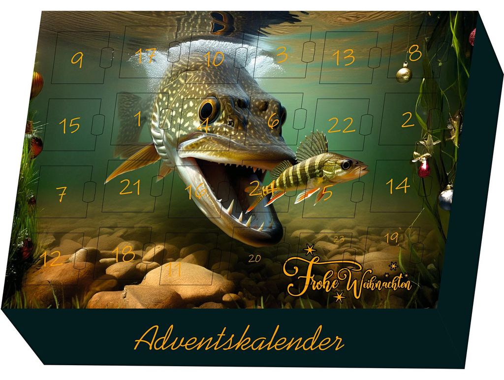Adventskalender Raubfisch 2026 Produktbild 