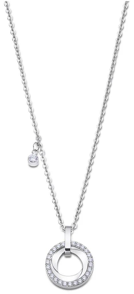 Collier acier anti-allergie avec zircons - Bijou durable Femme Basic
