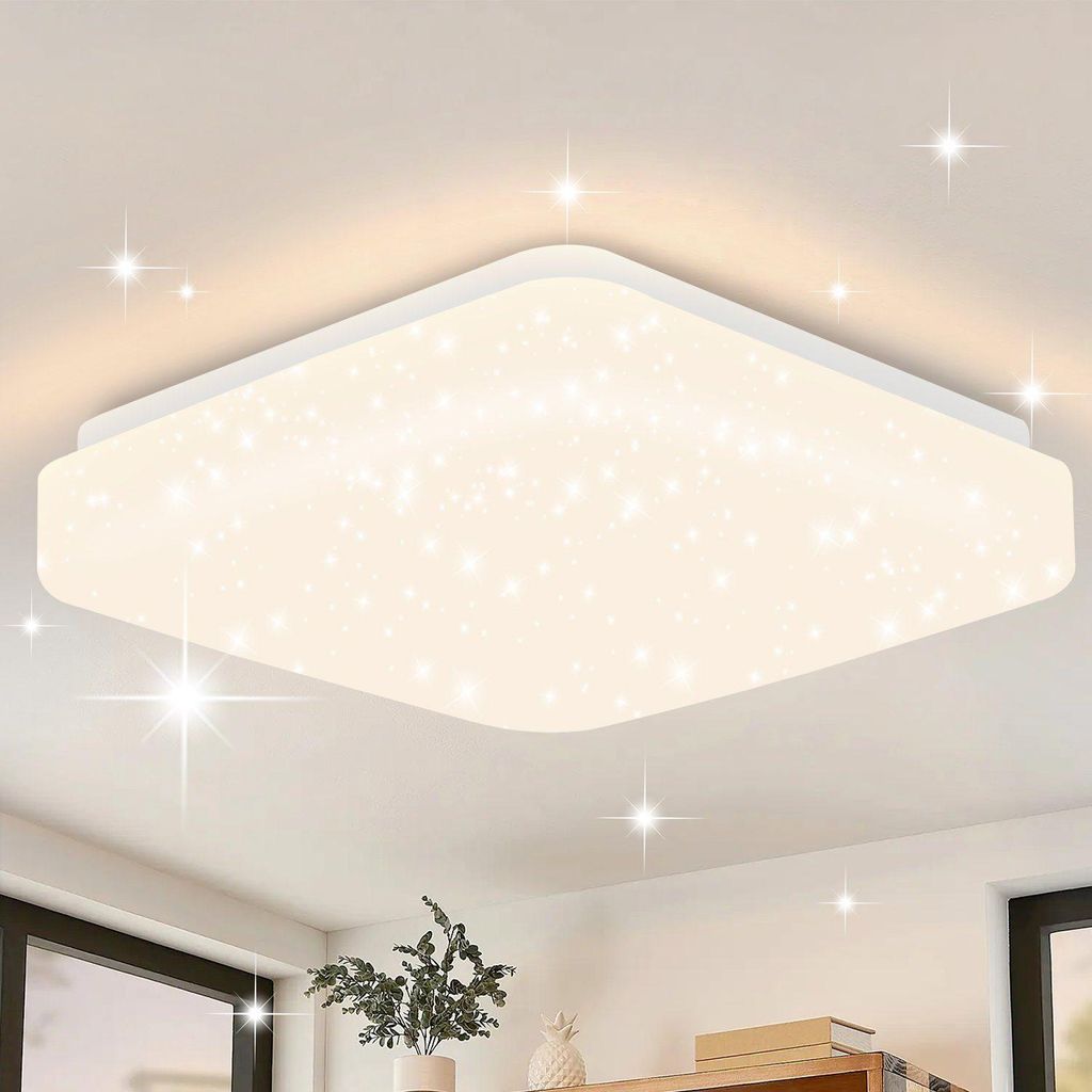 ZMH LED plafondlamp 15W, sterrenhemel design, moderne, Productafbeelding 