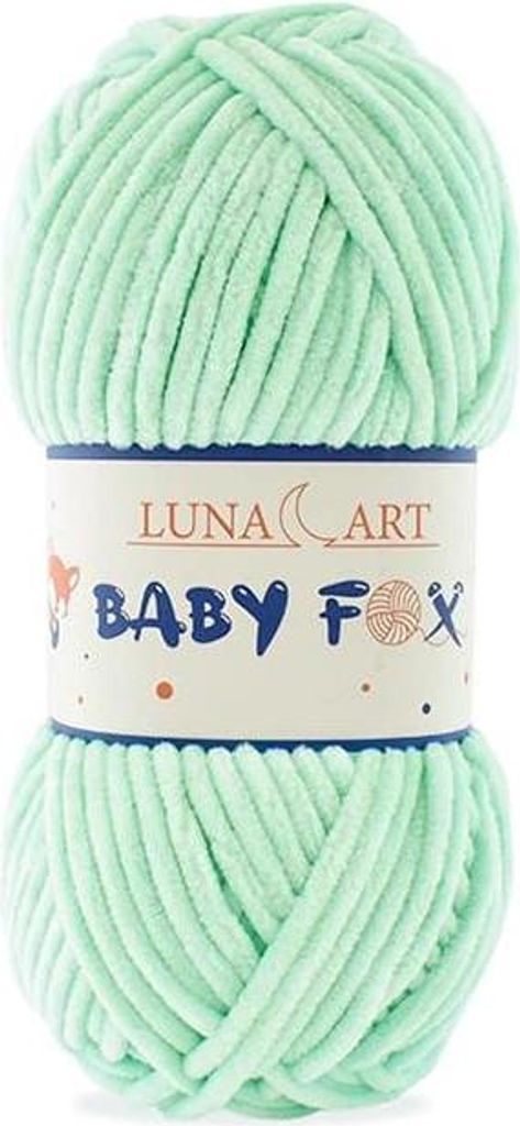 Luna Art Baby Fox Wolle 100% Polyester, weiche Pistazie, für Babykleidung