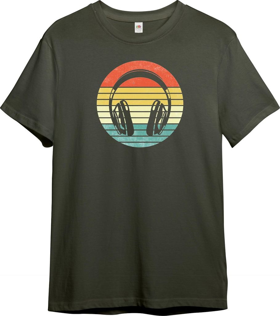 PAULGOS Herren T-Shirt "Retro Kopfhörer"