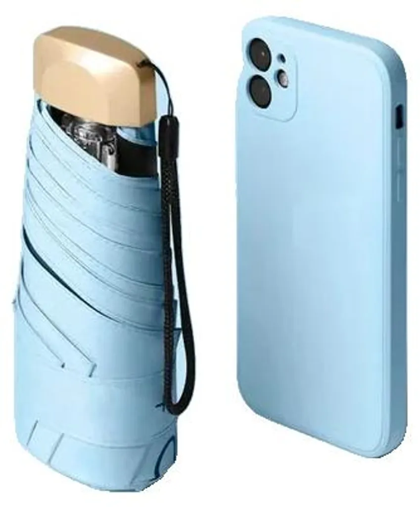 Parapluie ultra-léger bleu 8K en fibre de verre composite et protection UV