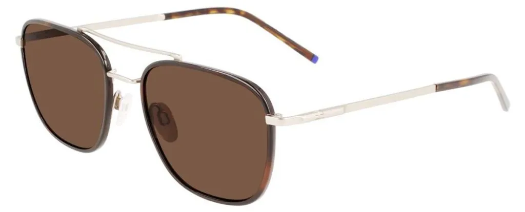 Lunettes de soleil pour homme Zeiss avec verres 55 mm et monture bleue