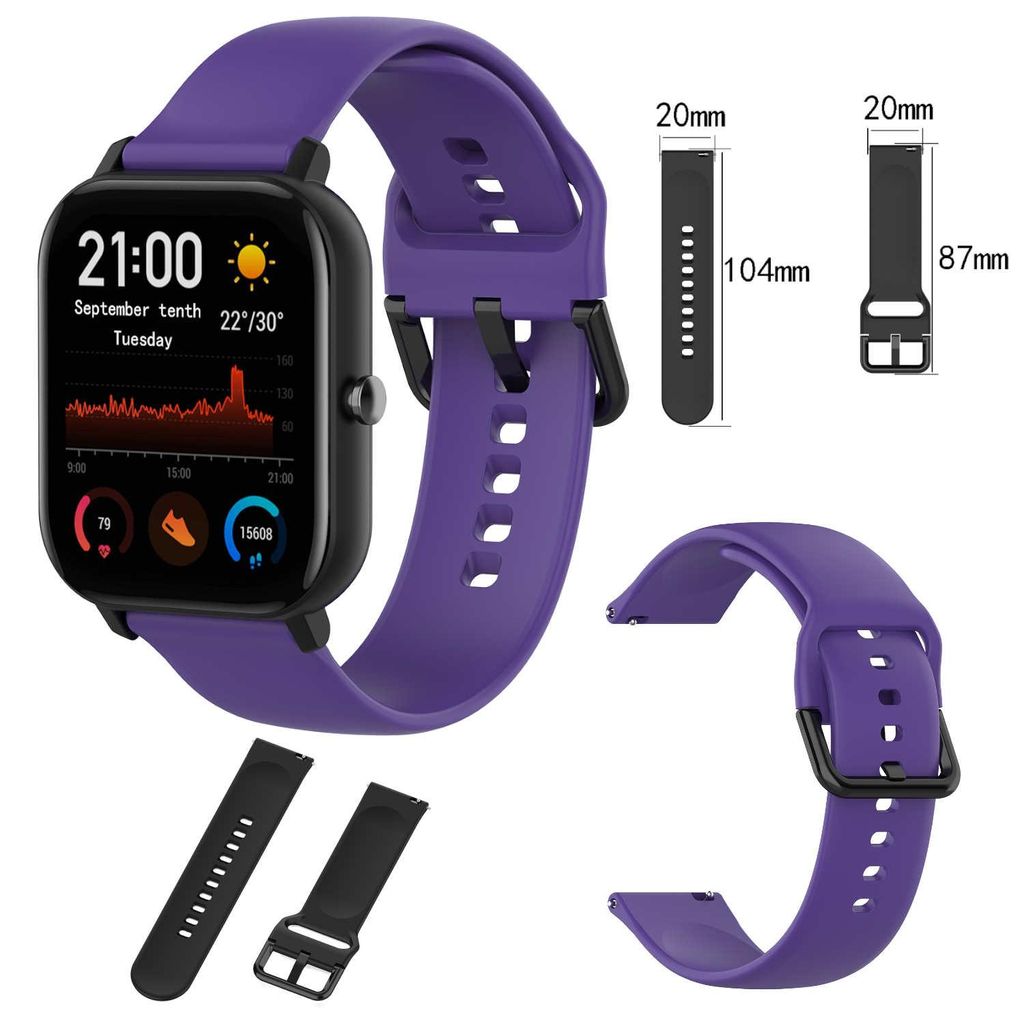 Amazfit GTS4 Mini/GTR Mini Uhr TPU Silikon Armband Größe S Produktbild 