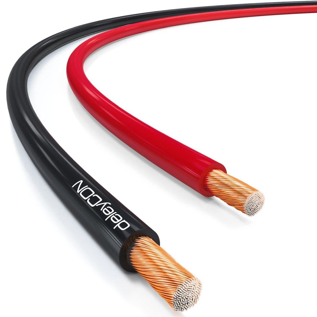 deleyCON 50m Lautsprecherkabel 2x 2,5mm² Boxenkabel CCA - Produktbild 