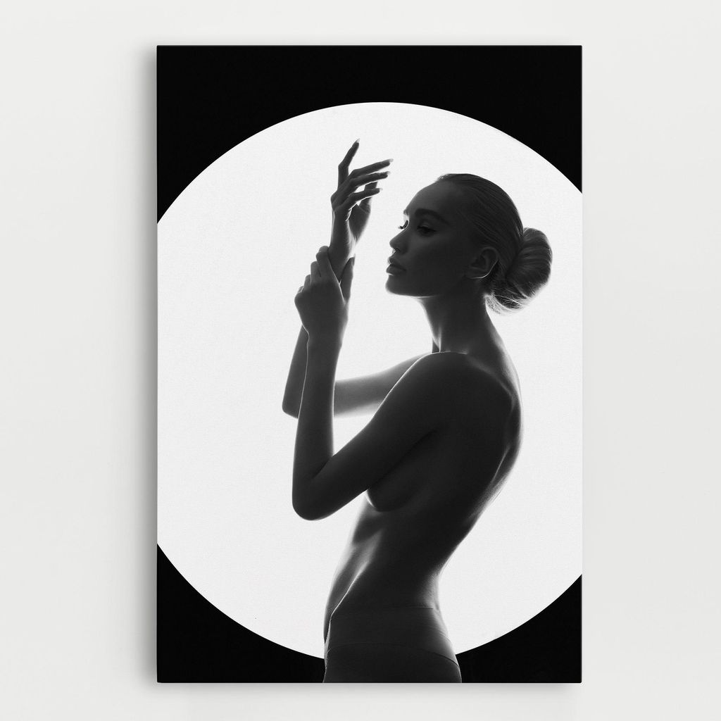 ARTHUB Leinwandbild 50x70 cm, Body Figure | Wohnzimmerdekoration, Hängende Bilder, Wanddekoration, Heimdekoration, Frauen, Silhouetten