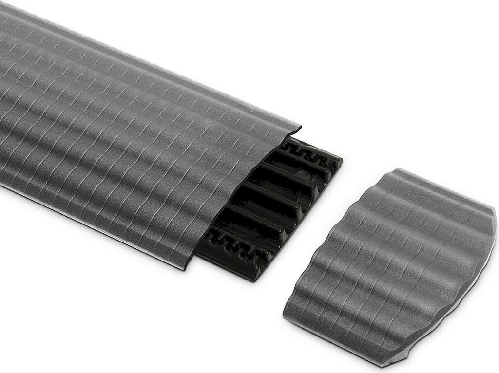 Defender OFFICE ER GREY - Endstück grau für 85160 Kabelkanal 4 Kanäle