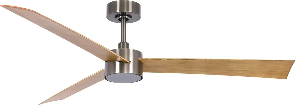 Ventilateur de Plafond Climate IV Nickel 132cm avec Télécommande - Silencieux