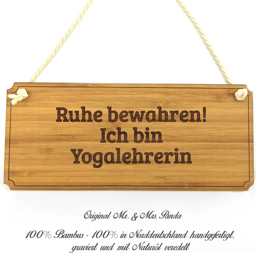 Mr. & Mrs. Panda Wegweiser Yogalehrerin - Geschenk, Produktbild 