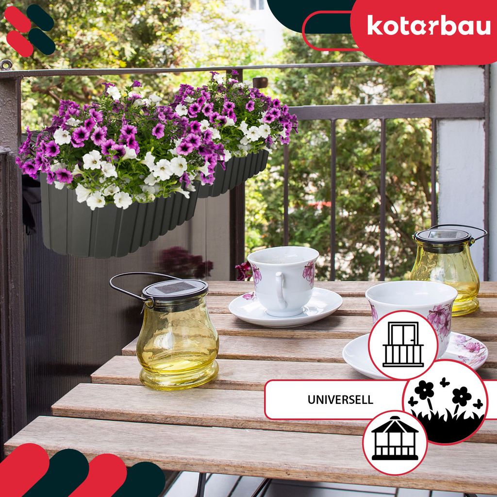 blumenkasten anthrazit 60 cm RECTO 60 Anthrazit  Blumenkasten Outdoor 60x38x40 cm Naturschiefer Sc   CLIMAQUA