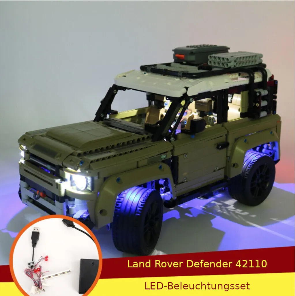 Kit éclairage LED puissant et boîtier d'accu discret pour Lego 42110