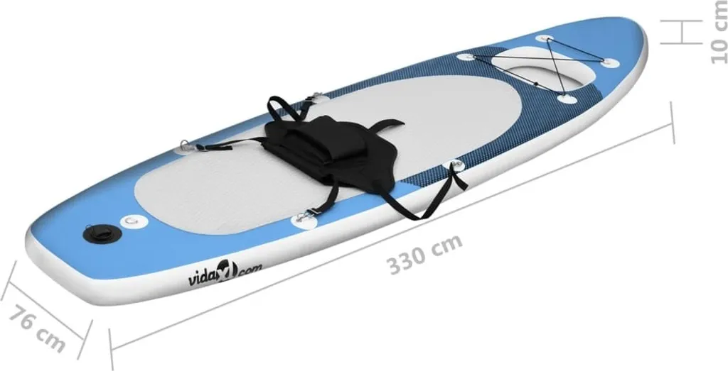 Paddle Gonflable Large 330cm Stabilité Renforcée et Design Antidérapant - 15
