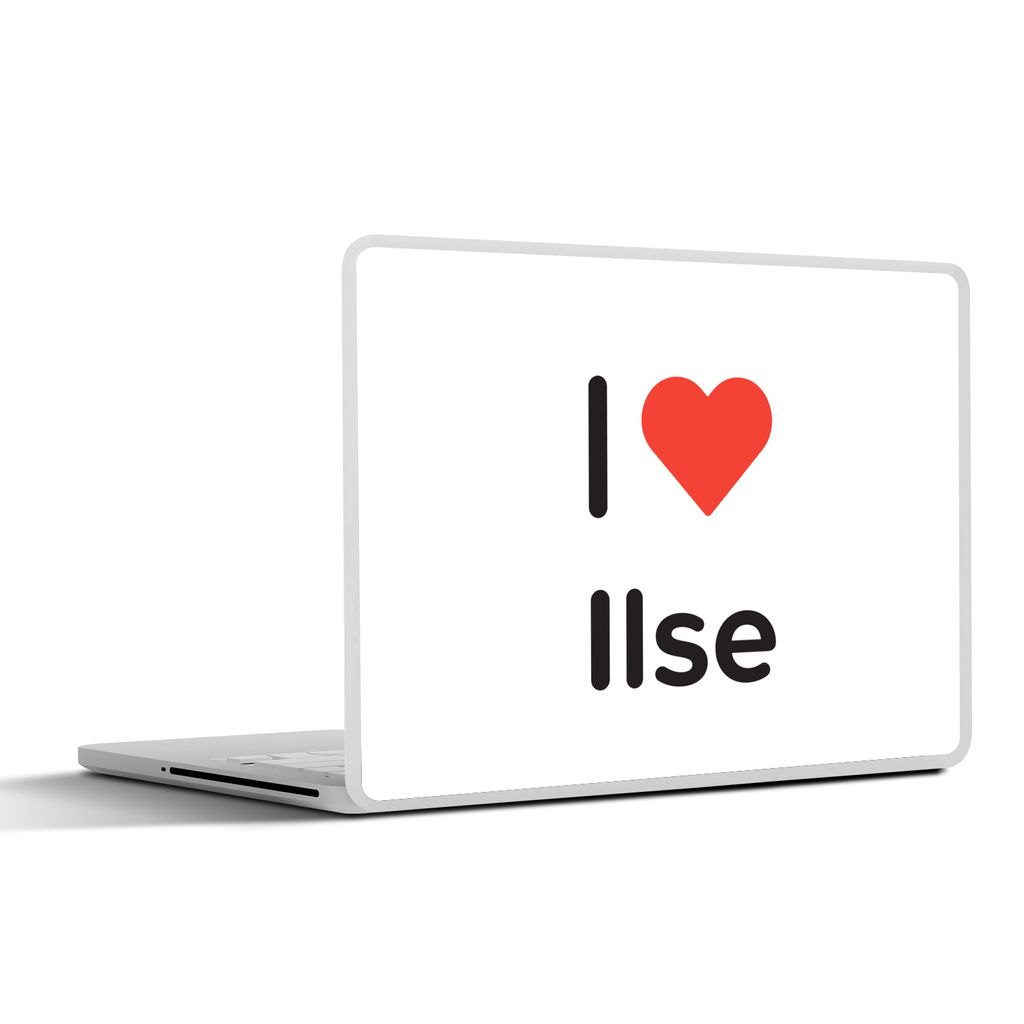 MuchoWow Laptop Aufkleber Sticker Cover Ich liebe - Ilse - Mädchen 31x22.5 cm - Laptop-Deko