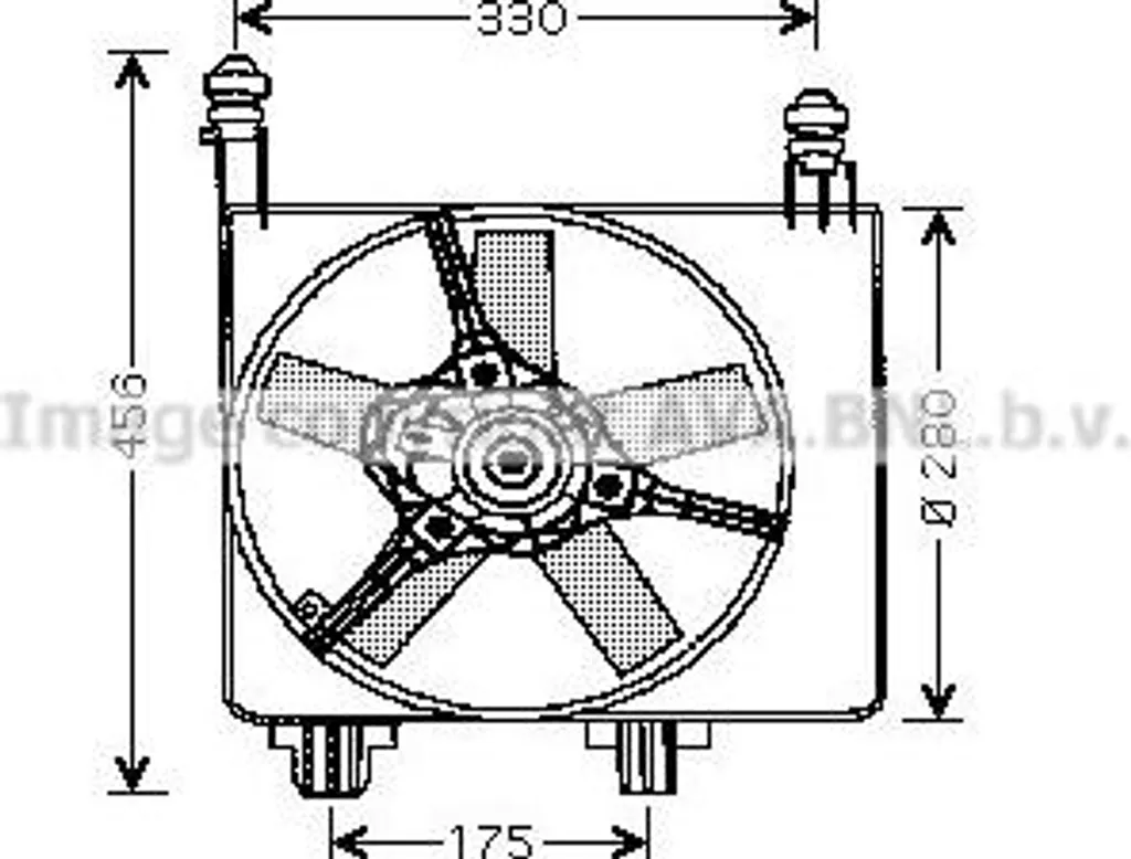 Ventilateur de radiateur Fiesta pour éviter la surchauffe moteur