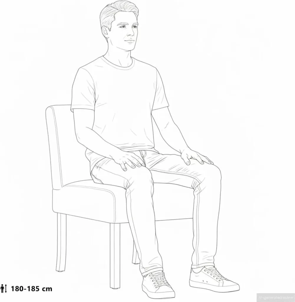 Sedia imbottita in tessuto giallo chiaro - 8