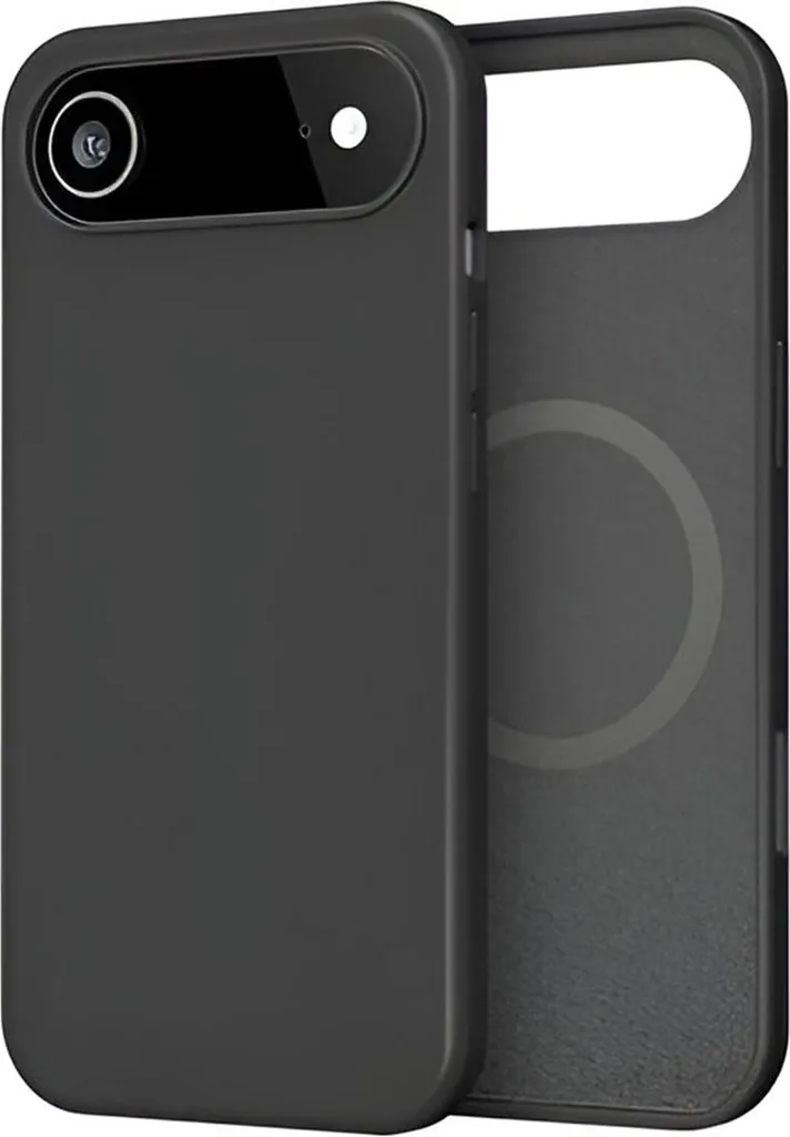MW, custodia in silicone MagSafe per iPhone Air antiurto oleofobico, nero