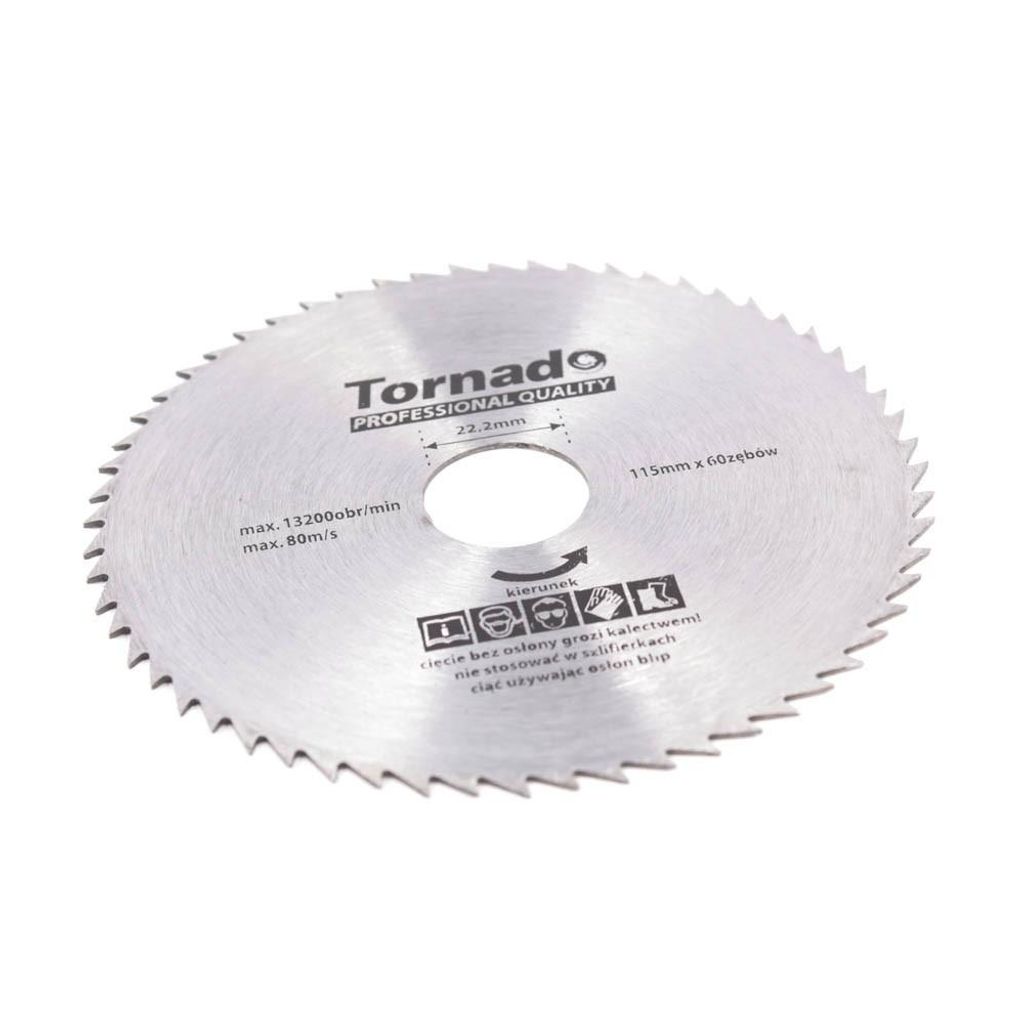 115 mm 60-Zahn-Kreissäge für Holz, 22,2 mm Bohrung, nicht Produktbild 