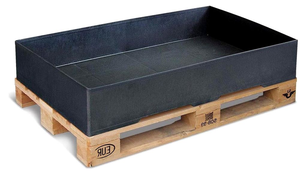 Auffangwanne aus Kunststoff, schwarz, 100% PE/RE-Kunststoff, nach Bauart Nr. 30002/94