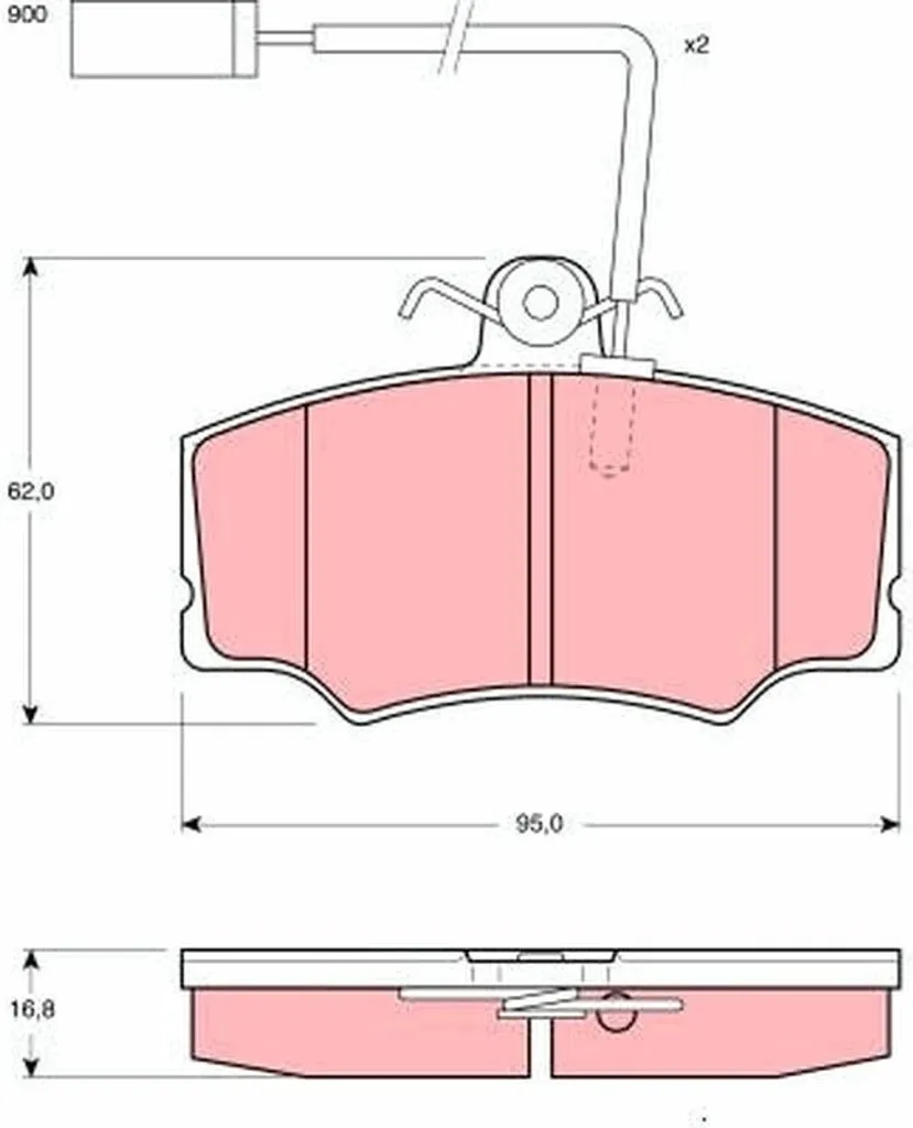 Plaquettes de frein TRW GDB1045 pour rénover le freinage Alfa 33 (907)