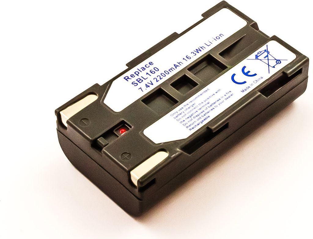 Akku für SAMSUNG ersetzt SB-L160, SB-L110A 7,V 2200mAh