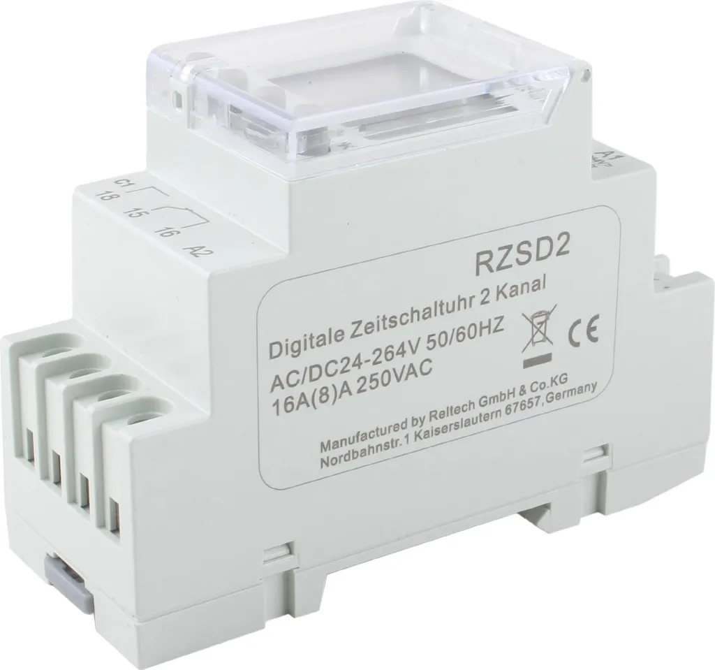 Minuterie Reltech pour automatisation éclairage et chauffage de maison