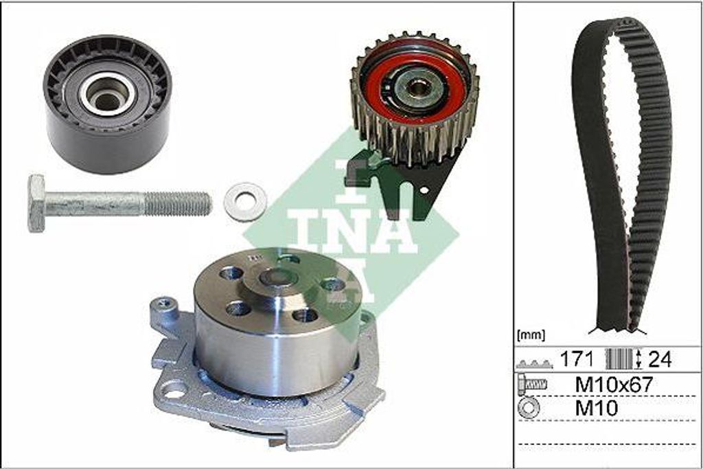 SCHAEFFLER INA 530 0606 30 Wasserpumpe + Zahnriemensatz x
