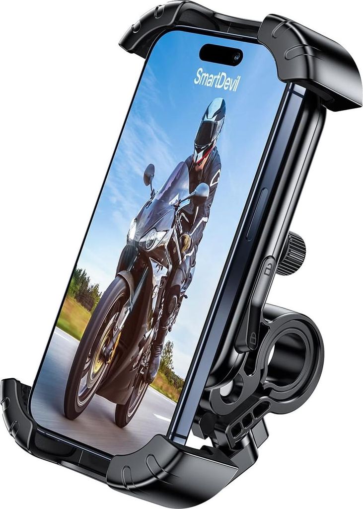 Universelle Fahrrad-Handyhalterung 4,7" - 6,8" Verstellbar 360° Schwarz