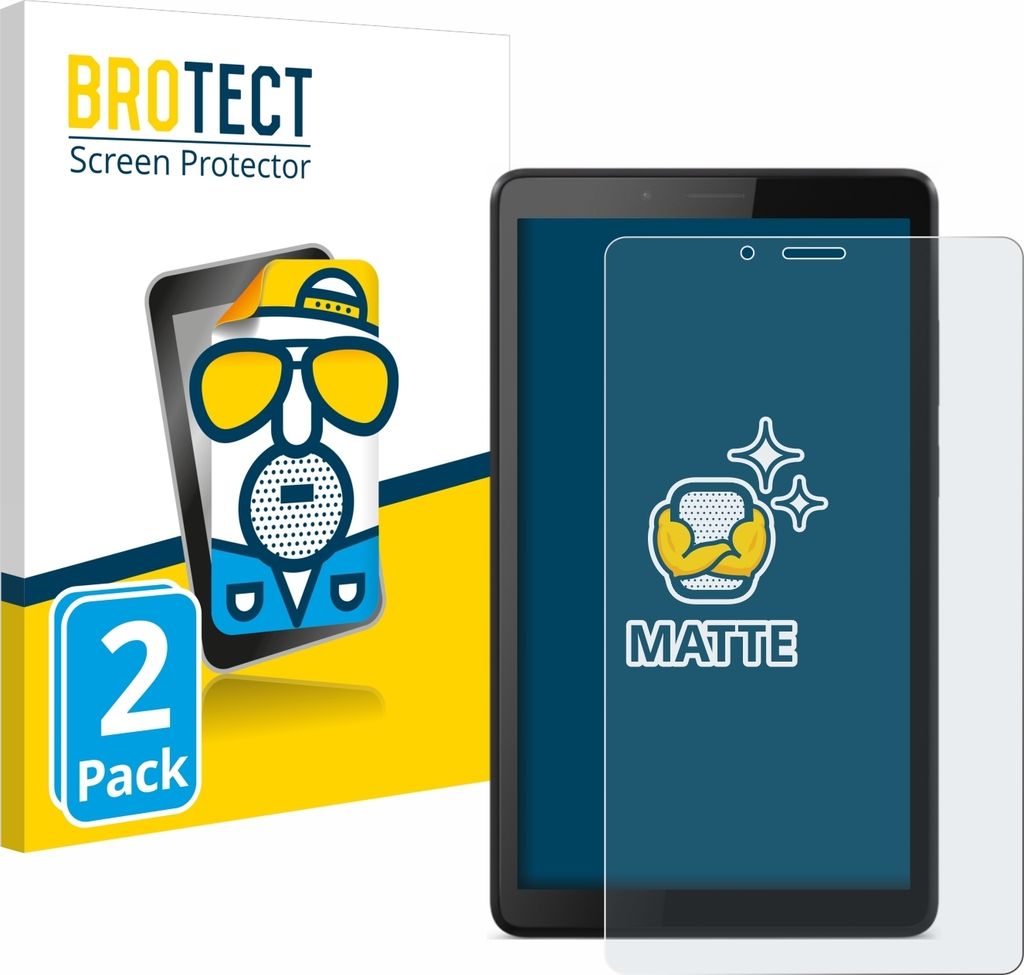 2x BROTECT Schutzfolie für Lenovo Tab M7 Displayschutz Displayschutzfolie Folie Matt Entspiegelungsfolie