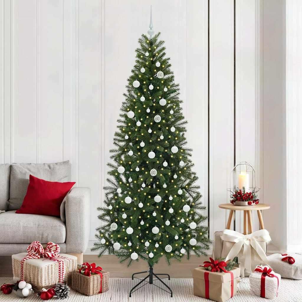 "2026 Aktion"Künstlicher Weihnachtsbaum - elegantes Design - Christbaum/Kunstbaum - mit 300 LEDs - CLORIS - Grün 210cm PE und PVC DE127730 - Kün...
