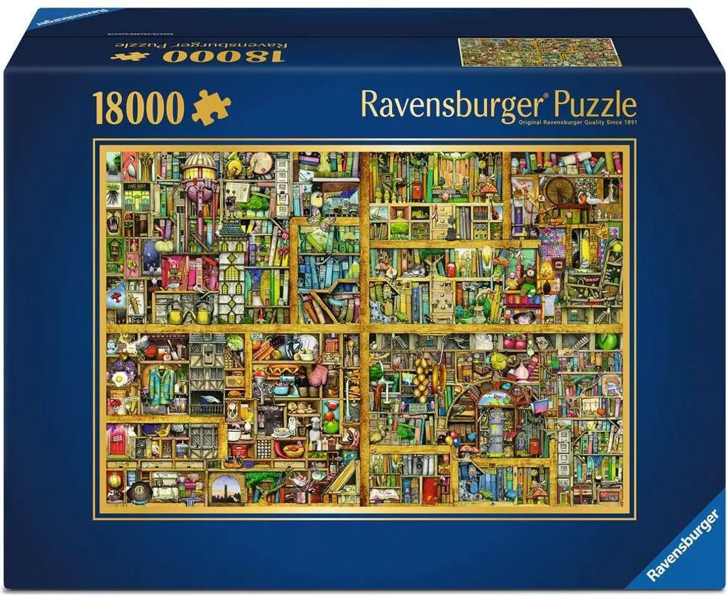 Puzzle XXL 18000 pièces Bibliothèque Magique Colin Thompson par Ravensburger