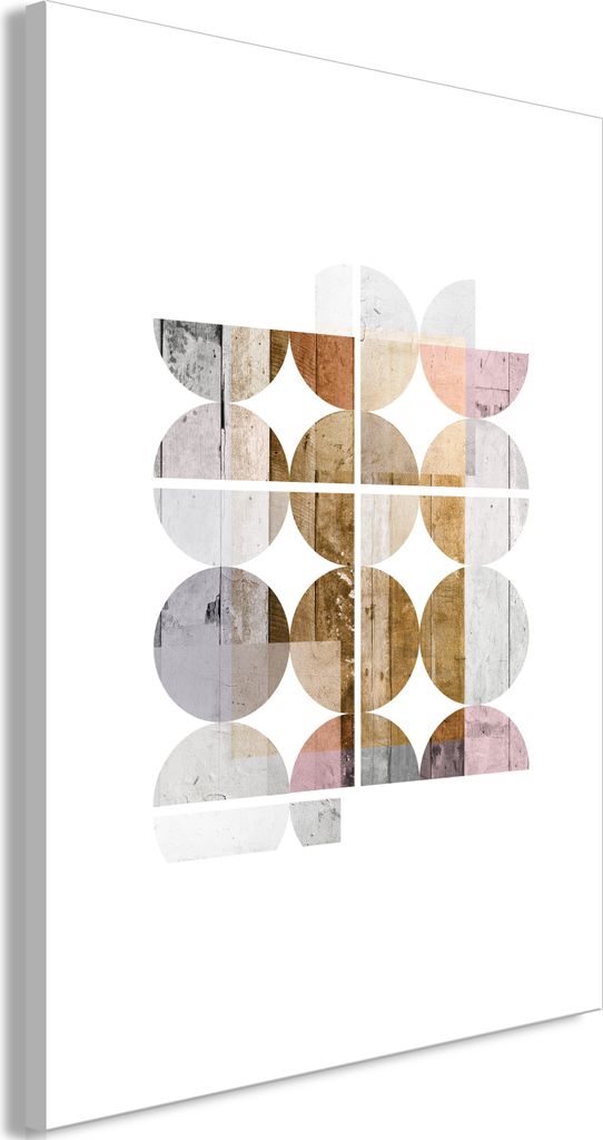 Italienischer Leinwand Leinwandbild - Harmonious Shape (1 Part) Vertical 60x90 cm Abstrakt a-A-0553-b-a