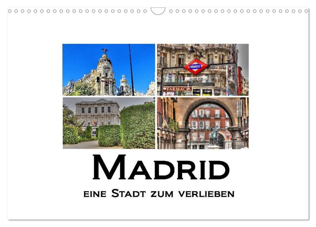 Madrid eine Stadt zum Verlieben (Wandkalender 2027 DIN A3 quer), CALVENDO Monatskalender
