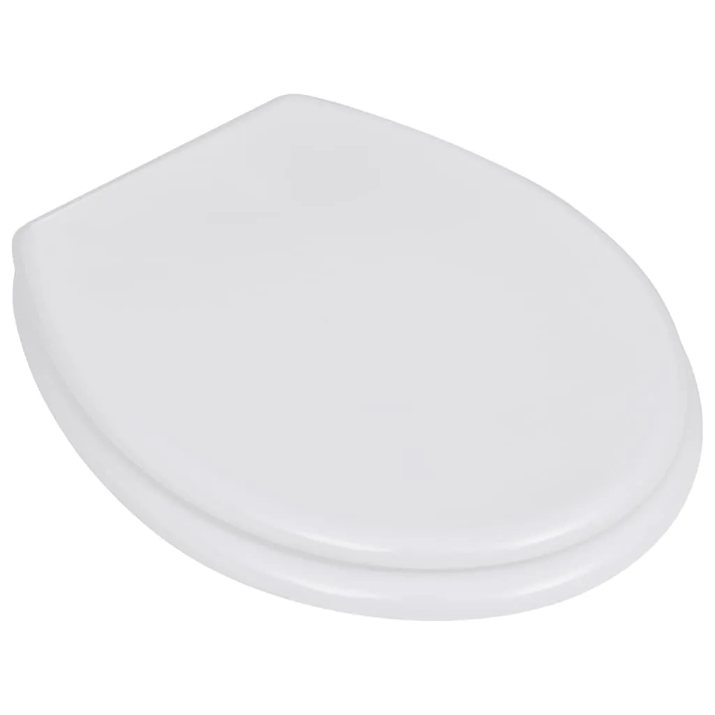 Occasione Sedile WC MDF Bianco | Copriwater Universale Offerta Imbattibile