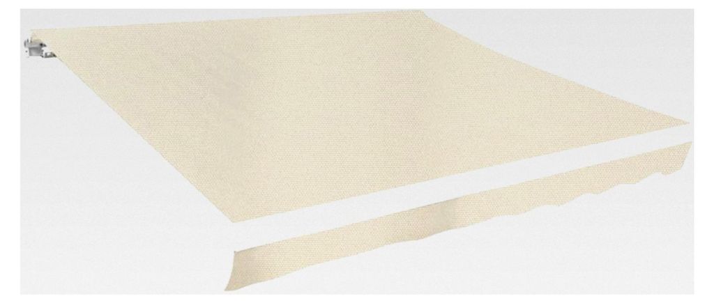 Markisentuch Creme 330x245cm UV-beständig für 3,5x2,5m Rahmen - Sonnenschutz für Außenbereiche, Gärten und Innenhöfe.