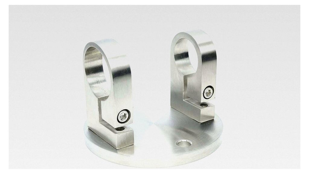 Wandanker Edelstahl Pfostenhalter V2A Geländerpfosten Rohrhalter (1 Stück, Ø 42,4)