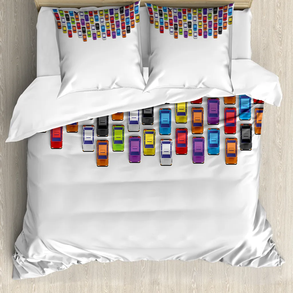 Set Letto Auto da Corsa 155x220cm ABAKUHAUS Microfibra Premium