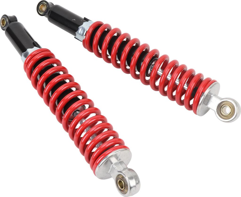 2pcs 350 mm Stoßdämpfer 8mm Hochleistungsfeder Universal Fit für 50 cm3 bis 150 cm3 Dirt Pit Bike ATV Quad Scooters