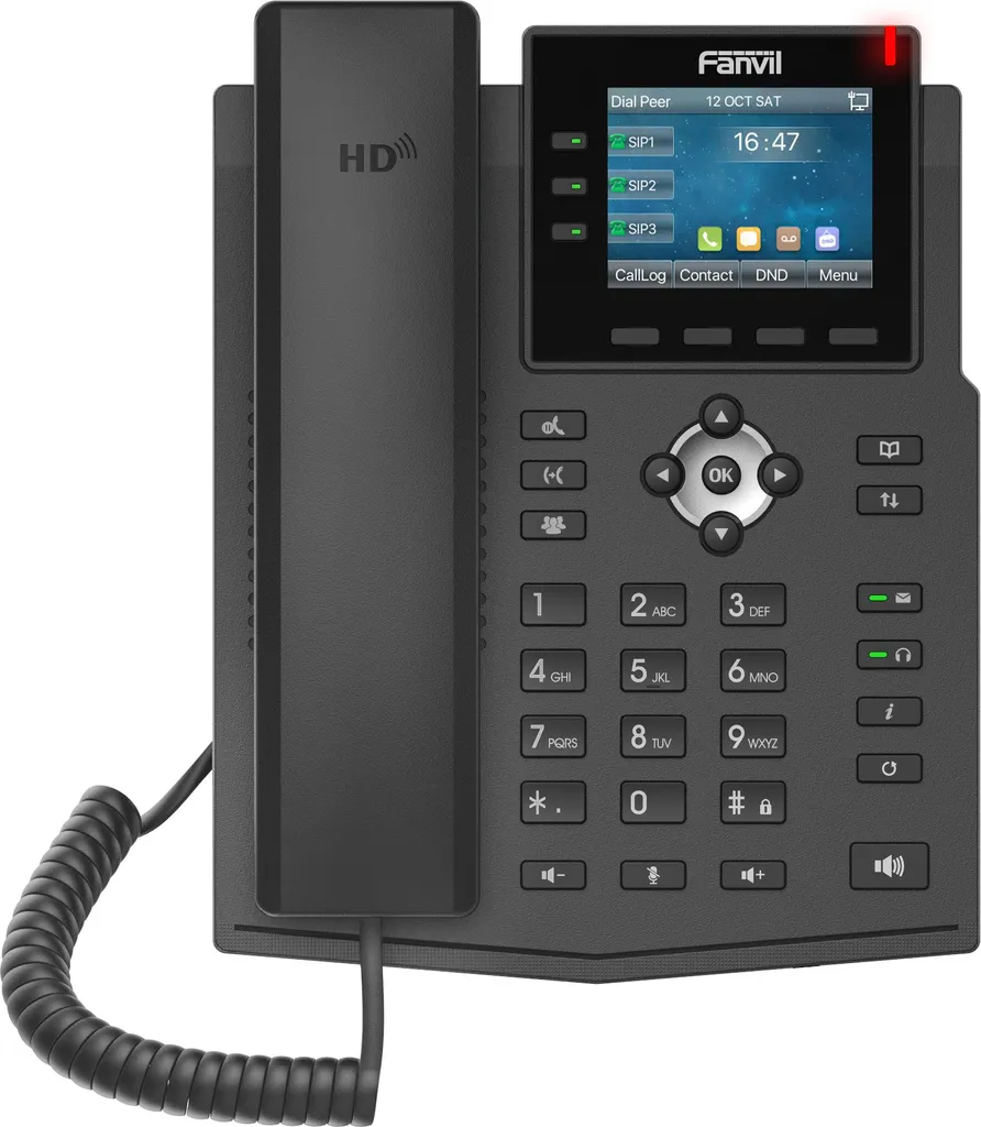 Téléphone IP Gigabit Fanvil X3U écran couleur et audio HD filaire