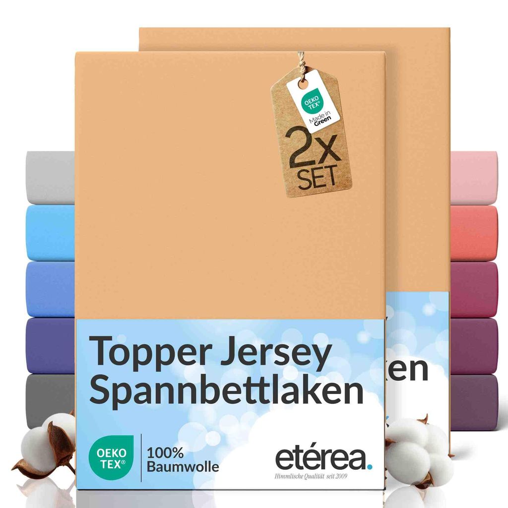 etérea Jersey Spannbettlaken Baumwolle 120x200 cm