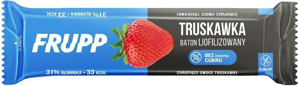 BATON LIOFILIZOWANY TRUSKAWKOWY BEZGLUTENOWY 10 g - CELIKO Zdjęcie produktu 