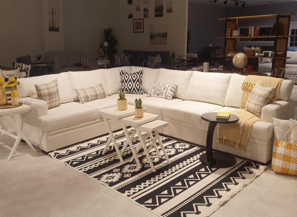 Ecksofa L-Form Modern Sofa Couch Wohnzimmer Polster Möbel Luxus