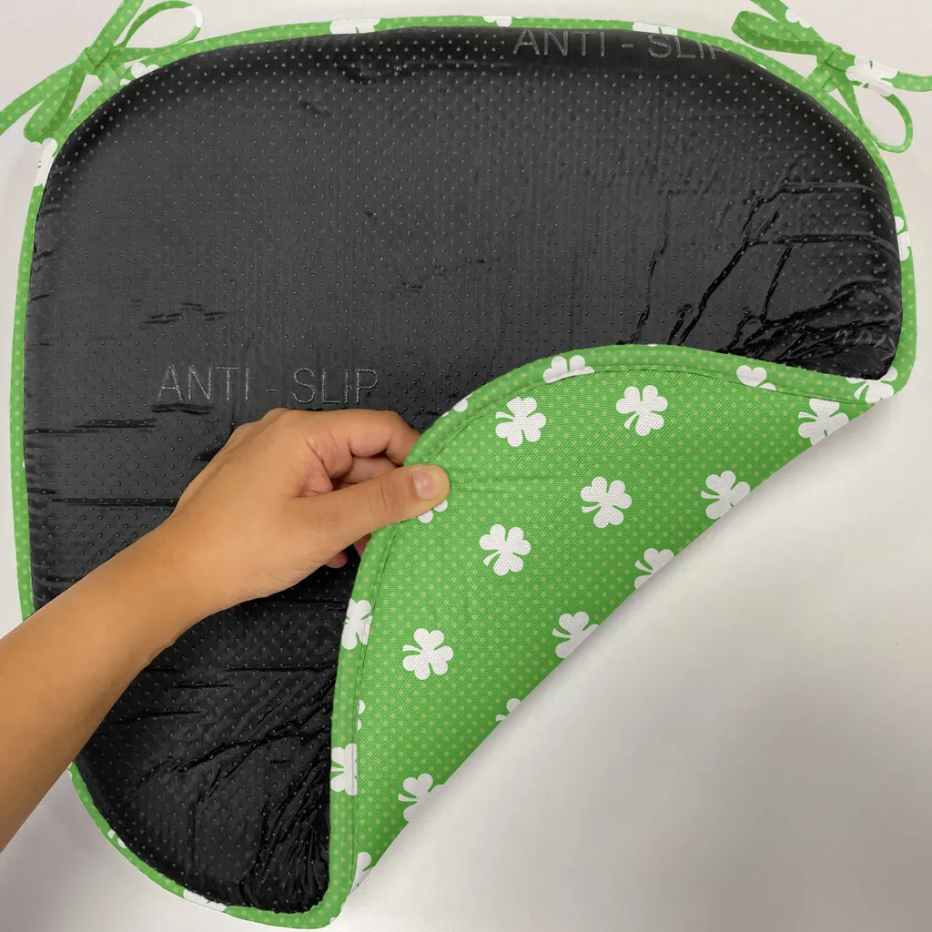 Coussin de Chaise Décoratif Imperméable avec Sangles Fixes 4 Pièces - 2