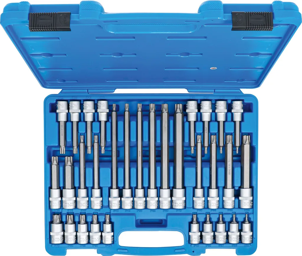 Set Professionale 32 pz Bussole Profilo TPS Torx Plus Forato 1/2 Cr-V