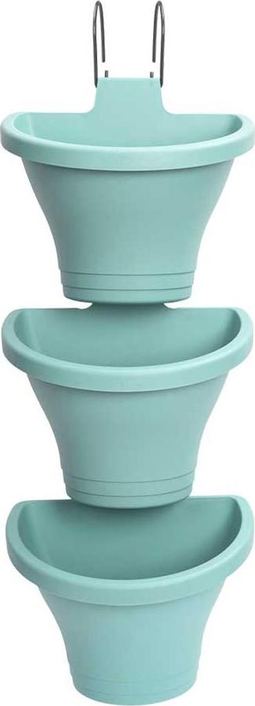 Elho Corsica Vertical Forest Blumentopf 3er-Set, 24cm mint Produktbild 